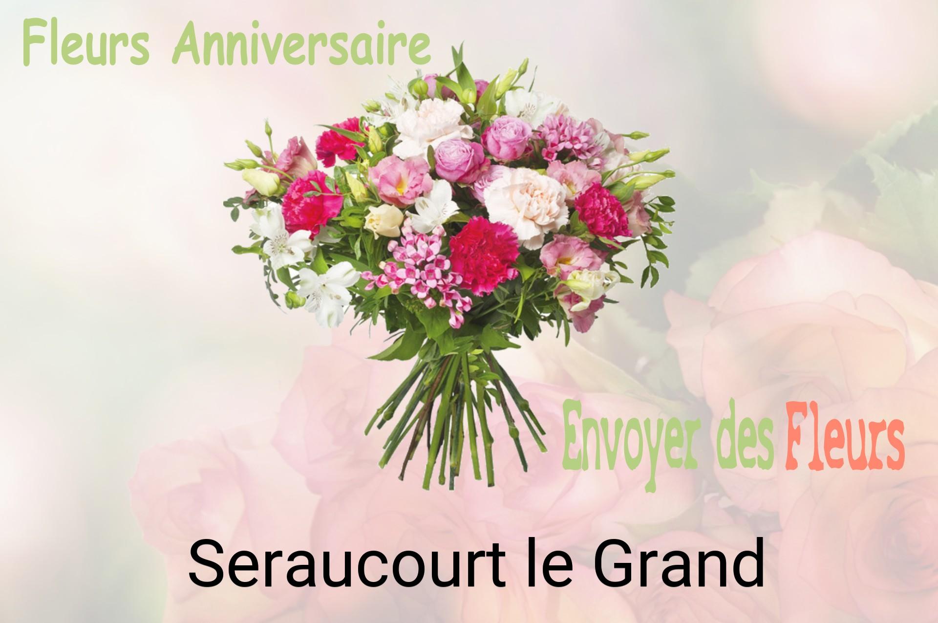 Bouquet de fleurs d’anniversaire livré à Seraucourt-le-Grand
