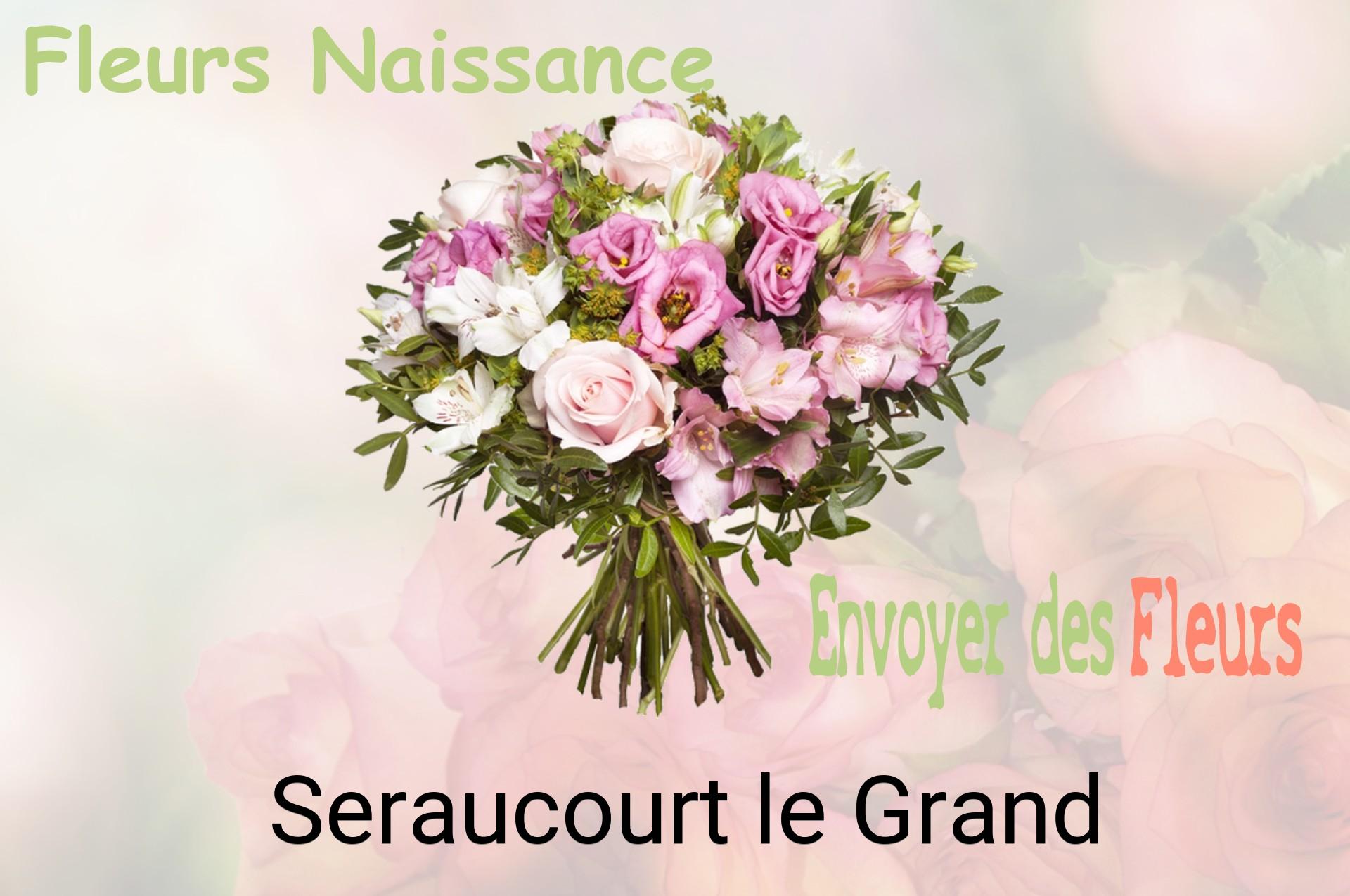 Bouquet de fleurs de naissance livré à Seraucourt-le-Grand
